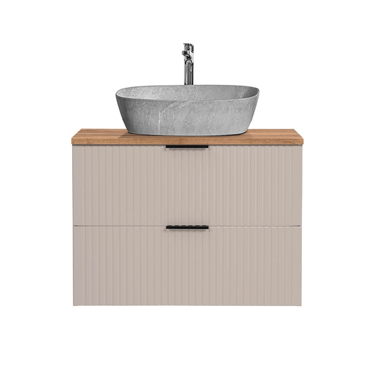 WASCHTISCH 80.6cm Adriel Beige - Beige, Holzwerkstoff (80.6/59/46cm) - Petits-meubles