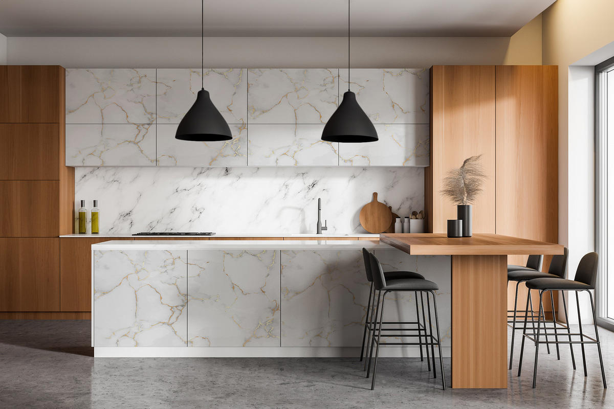 MÖBLAUFKLEBER 100x50 cm grau - Dunkelgrau, Kunststoff (100/50/0.1cm) - Wallfluent