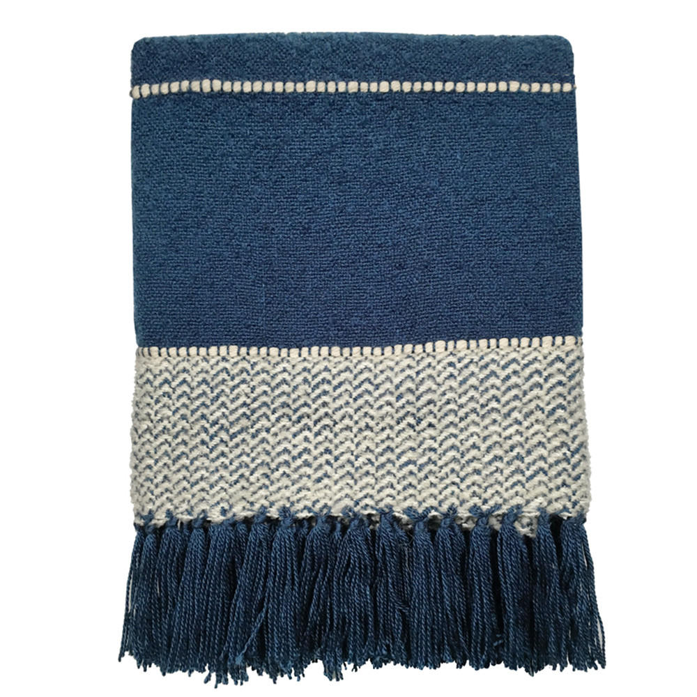 DECKE Berber Blau - Blau, Textil (125/150cm) - Malagoon