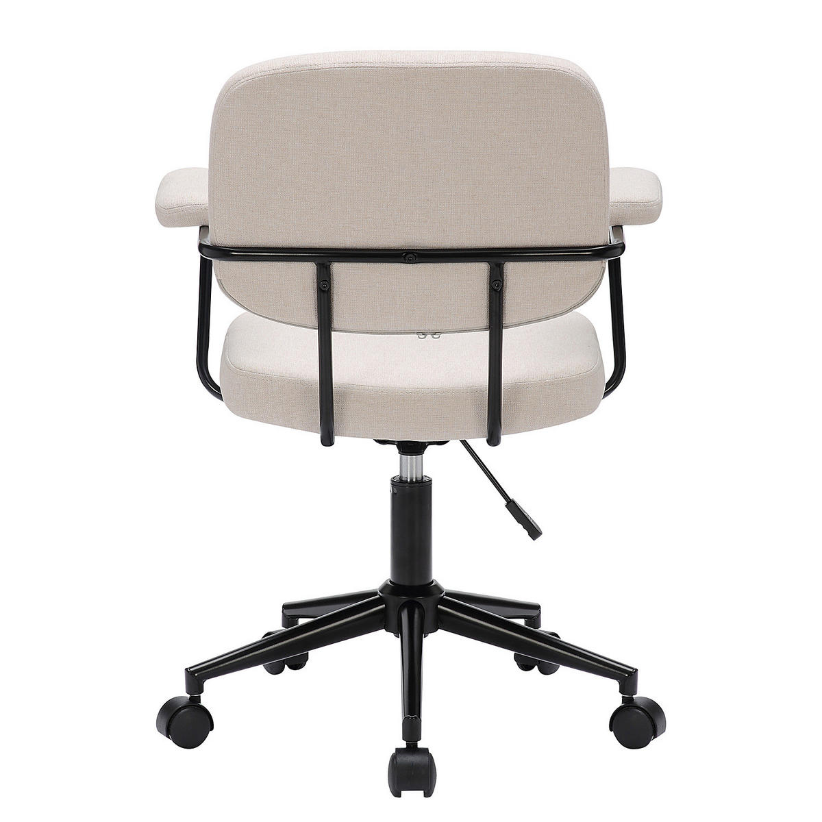 BÜRODREHSTUHL - Beige, Textil/Metall (61/84/59cm) - home24