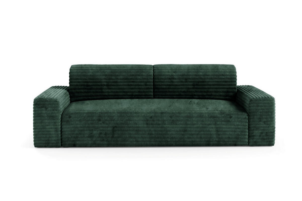 SCHLAFSOFA mit Bettkasten Grün - Schwarz/Grün, Holz/Holzwerkstoff (260/70/102cm) - Furnisell