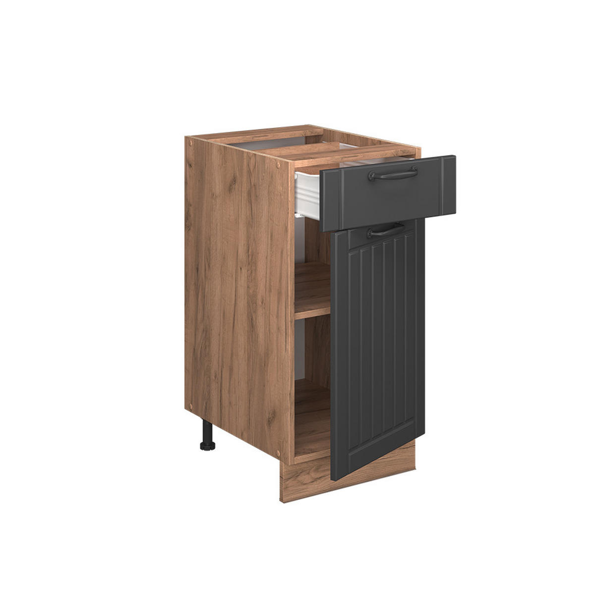 Honigeiche/Dunkelgrau, Holzwerkstoff (40/82/60cm) - Vicco