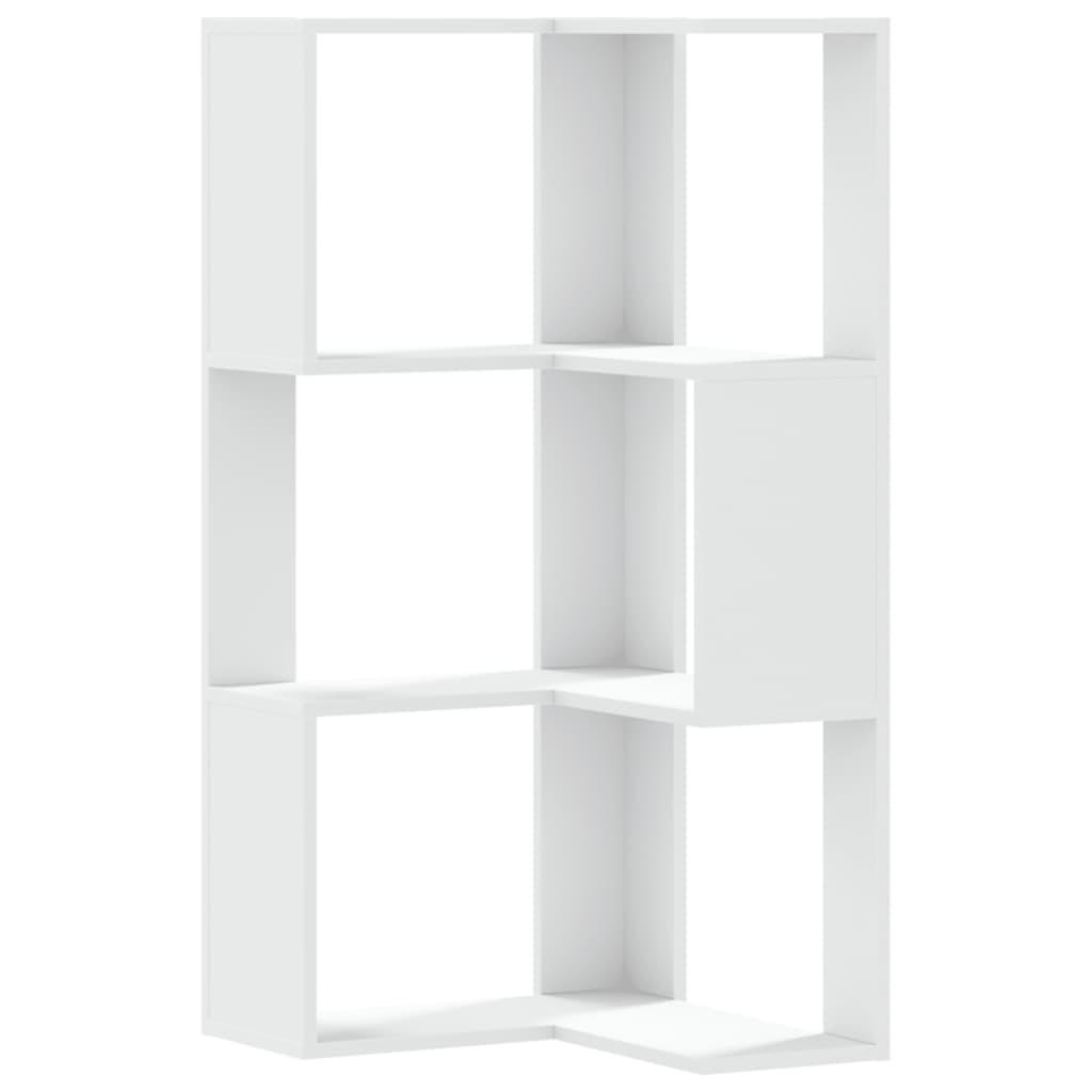 vidaXL Bücherregal Weiß 50x102x50 cm