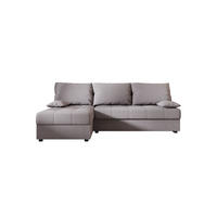 ECKSOFA MOS L Cosmic 160 Links mit Schlaffunktion - Grau, Textil (200/143cm) - Bedante