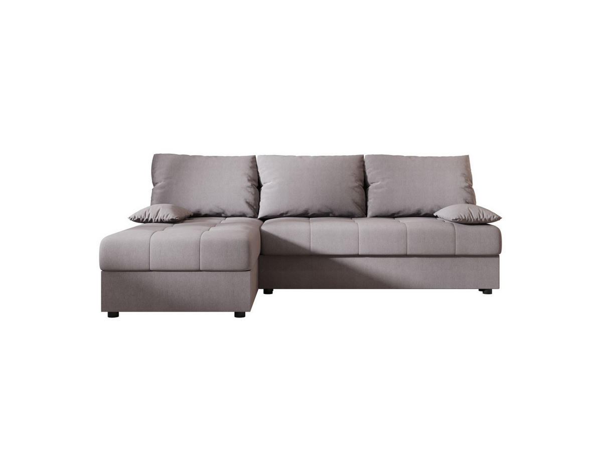 ECKSOFA MOS L Cosmic 160 Links mit Schlaffunktion - Grau, Textil (200/143cm) - Bedante