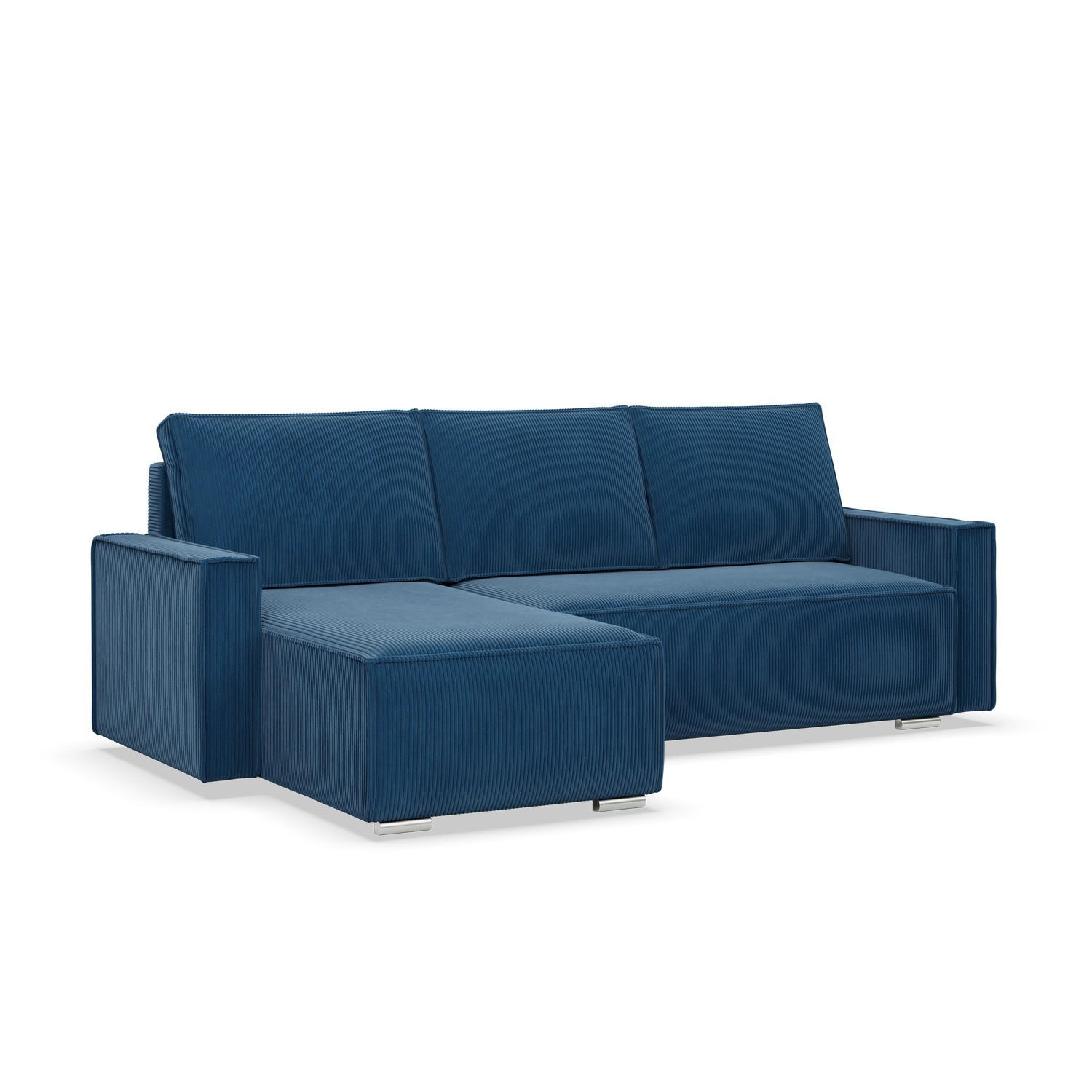 ECKSOFA MIT SCHLAFFUNKTION NOTO BONELL Dunkelblau - Dunkelblau, Textil (142/231cm) - Mebligo
