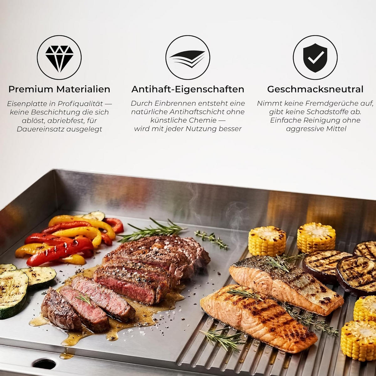 ELEKTROGRILL 3000W Edelstahl - Edelstahlfarben, Metall (43.5/23.5/55cm) - KLAMER