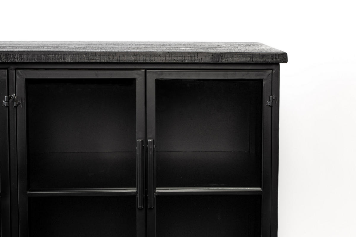 SIDEBOARD Ferre - Schwarz - 120/35/75 cm - Schwarz, Holz (35/75/120cm)