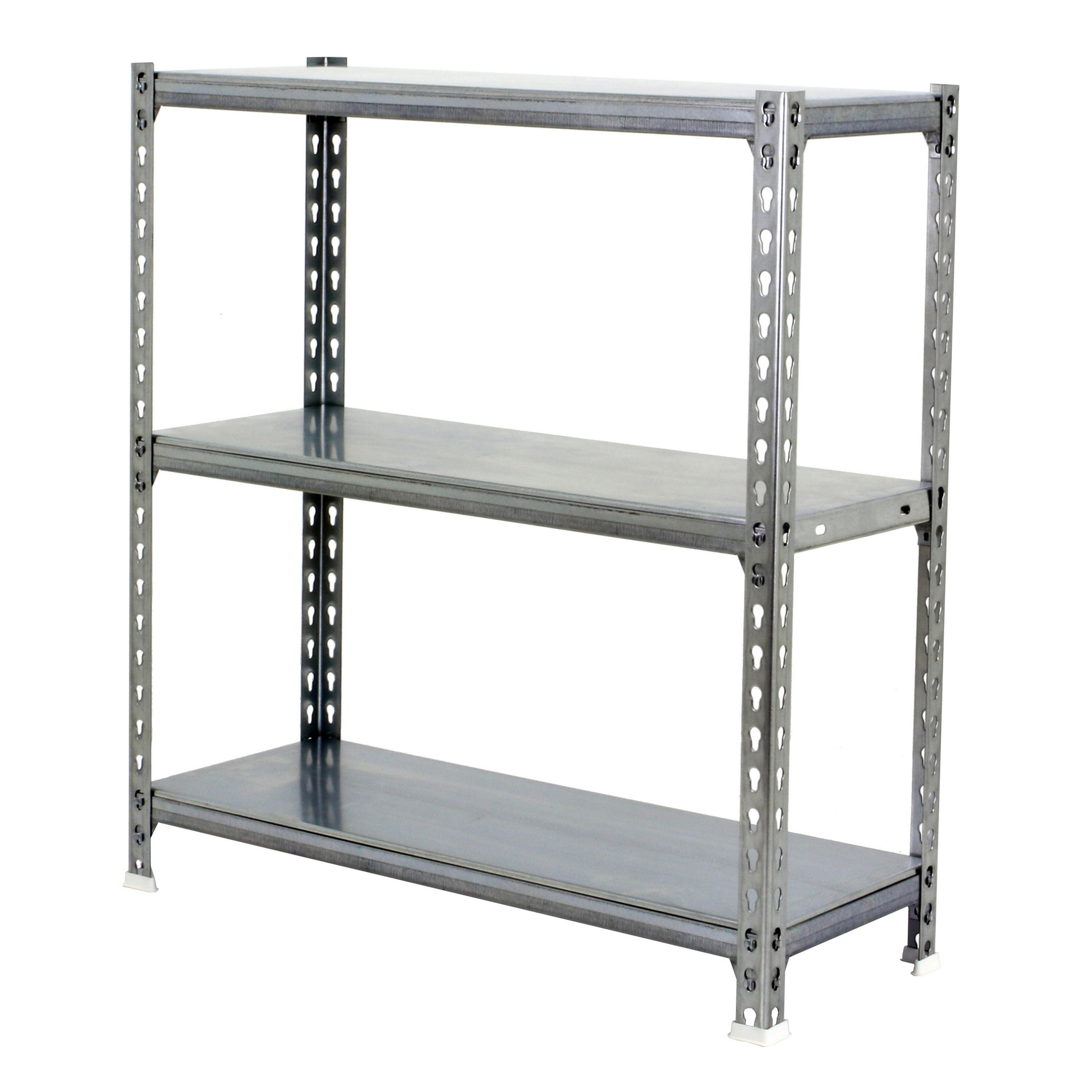 SCHWERLASTREGAL Small Metal Shark HxBxT 100 x 100 x 40 cm Fachlast 180 kg Verzinkt - Silberfarben, Metall (100/100/40cm) - PROREGAL