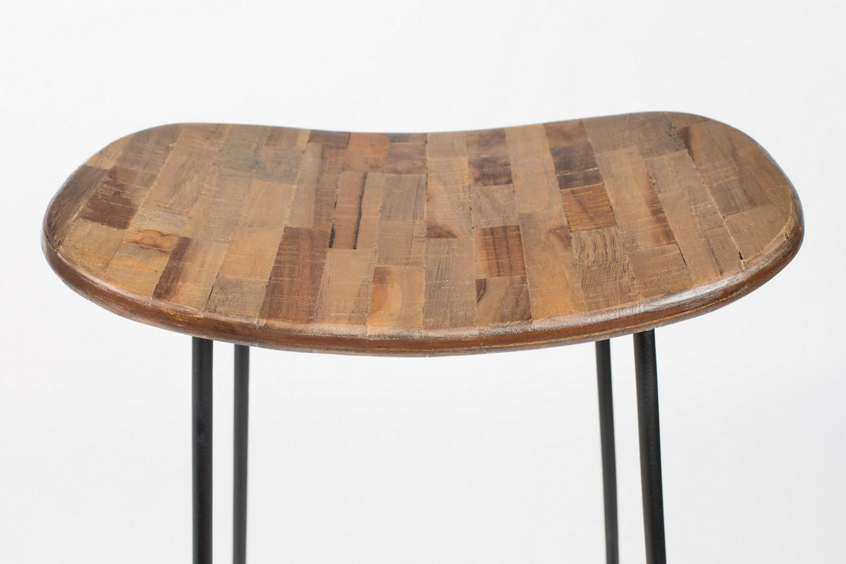 BARHOCKER Tangle - Braun - 30/40/80 cm - Braun, Holz (40/80/30cm) - Novel