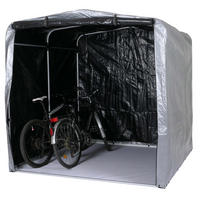 FAHRRADGARAGE 201x201x201cm Silber - Silberfarben, Kunststoff (201/201/201cm) - PROREGAL
