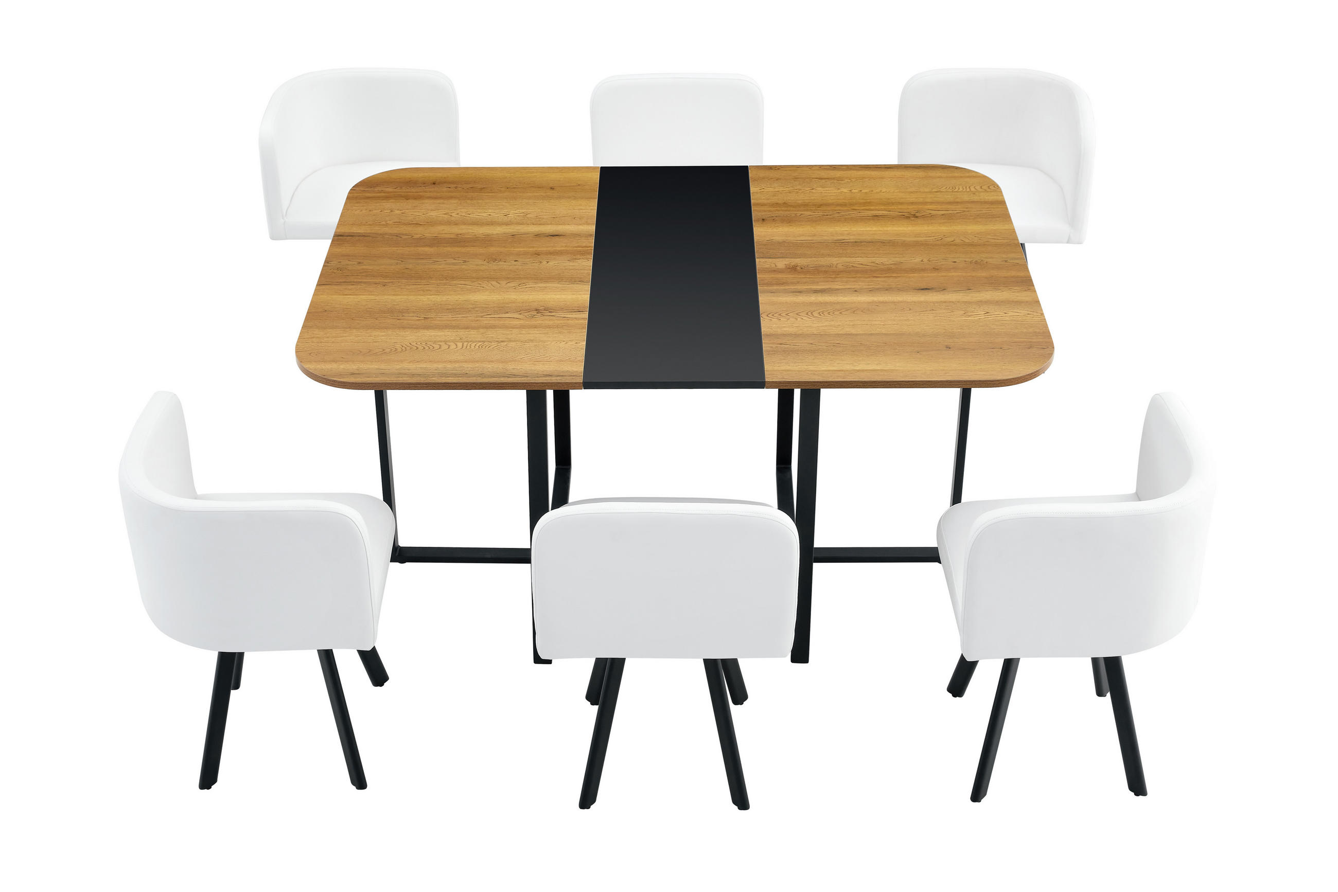 ComfortXL Essgruppe Weiß 150x79x100 cm