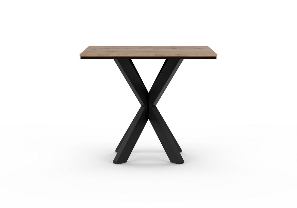 ESSTISCH 90 cm Wotan - Eiche Wotan, Metall (90/90/77cm) - Home Collective