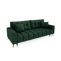 SCHLAFSOFA - Sofa Forta - Dunkelgrün (Amon 06) - Dunkelgrün, Holz (233/72/101cm) - Möblo