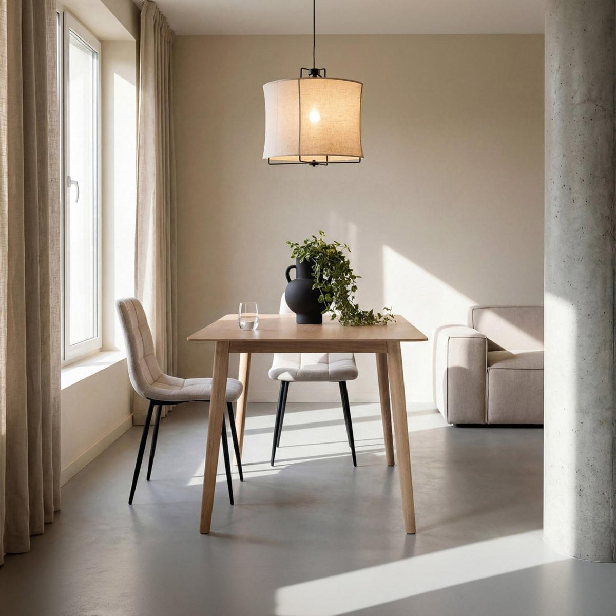 ESSTISCH Ada Natürlich 150 cm x 75 cm - Naturfarben, Holzwerkstoff (90/150/75cm) - Klast Home