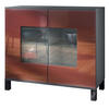 KOMMODE Grömitz Bordeaux Hochglanz - Bordeaux, Holzwerkstoff (92.5/84.5/35cm) - Vladon