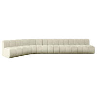 ECKSOFA modulares Sofa Montra-L3 - 472x174x70 cm Beige - Beige, Holzwerkstoff/Textil (472/174cm) - ALTDECOR