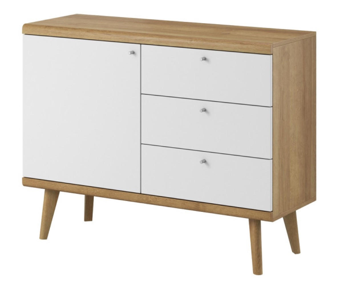 SIDEBOARD Weiß DRIMO Für Fernseher PKSZ107 - Multicolor, Holzwerkstoff (107/83/40cm) - Sepro Meble