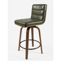 BARHOCKER DE-36437 mit geschwungenen Holzbeinen Grün - Grün, Holz (48/90/40cm) - ComfortXL