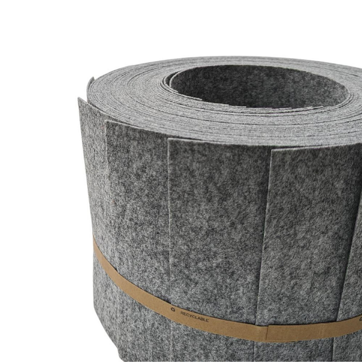 SICHTSCHUTZSTREIFEN Design Vlies für Doppelstabmatten Hellgrau 10x 2,55m - Hellgrau, Kunststoff (255/19cm) - ZAUN|ZU