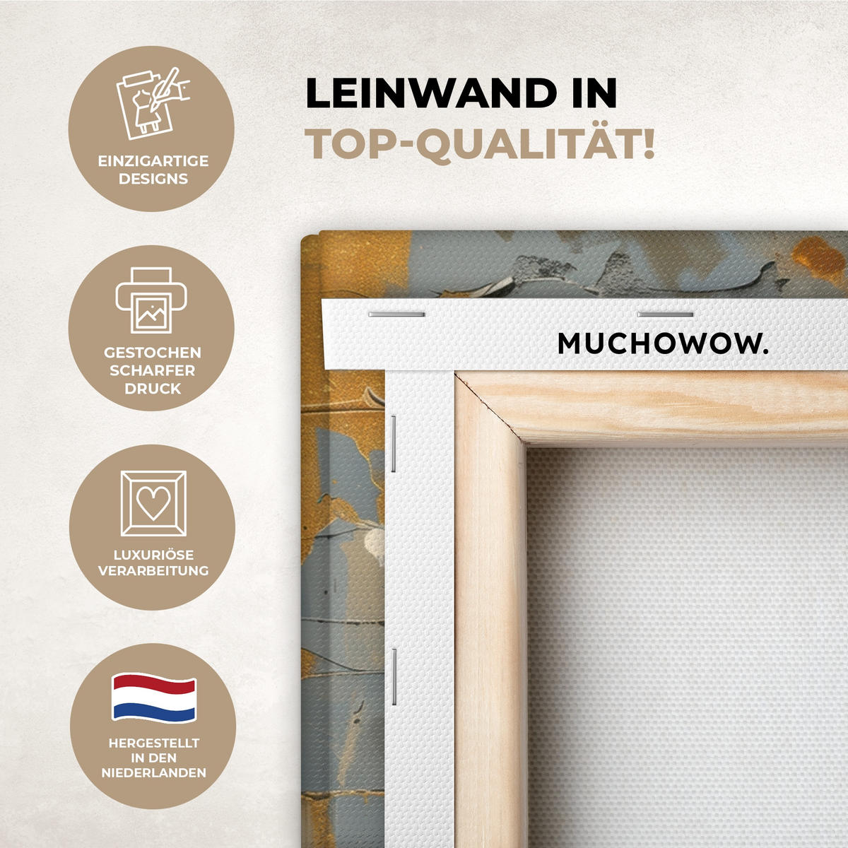 LEINWANDBILD Baum - Graffiti - Banksy-Stil - Ballon-Mädchen Wanddeko 90x60 cm - Blaugrau, Textil (90/60cm) - MuchoWow