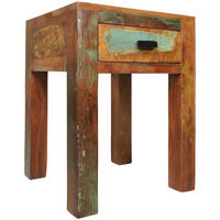 NACHTTISCH – Mango Massivholz Shabby Chic 40x40x55 cm - Braun, Holz (40/40/55cm) - KADIMA DESIGN