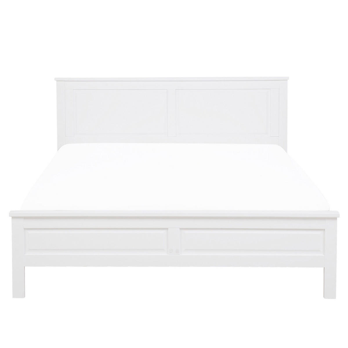 HOLZBETT 140/200cm Weiß Olivet - Weiß, Holz (140/200cm) - Beliani
