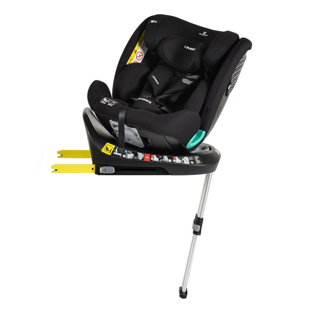 Thumbnail - Cangaroo Kindersitz, Schwarz, Kunststoff, 45x60x53 cm, unisex, Baby on Tour, Kindersitze, Kindersitze I-Size 76-150cm