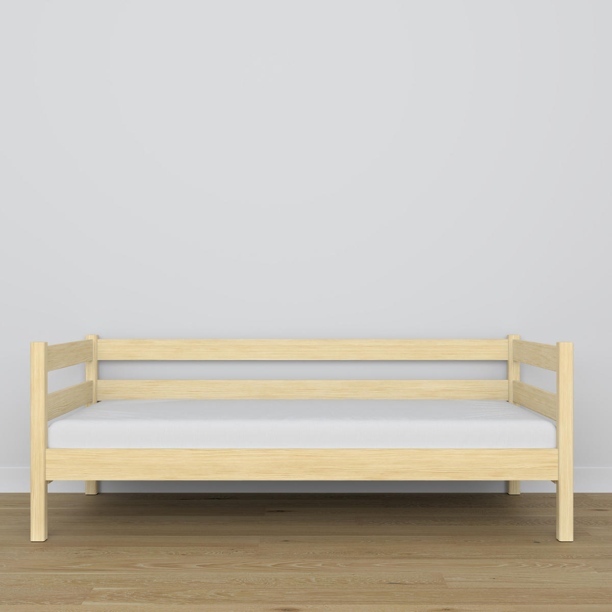 TAGESBETT Klare Kiefer 100/180 - Braun, Naturmaterialien/Holz (100/180cm) - N-Wood