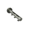 TRÄGER FÜR INNENLAUFSTANGEN 20 mm Ø, Siteno Langloch 1 bis 3-läufig, Edelstahl-Optik - Edelstahlfarben, Metall (13/4/4cm) - INTERDECO