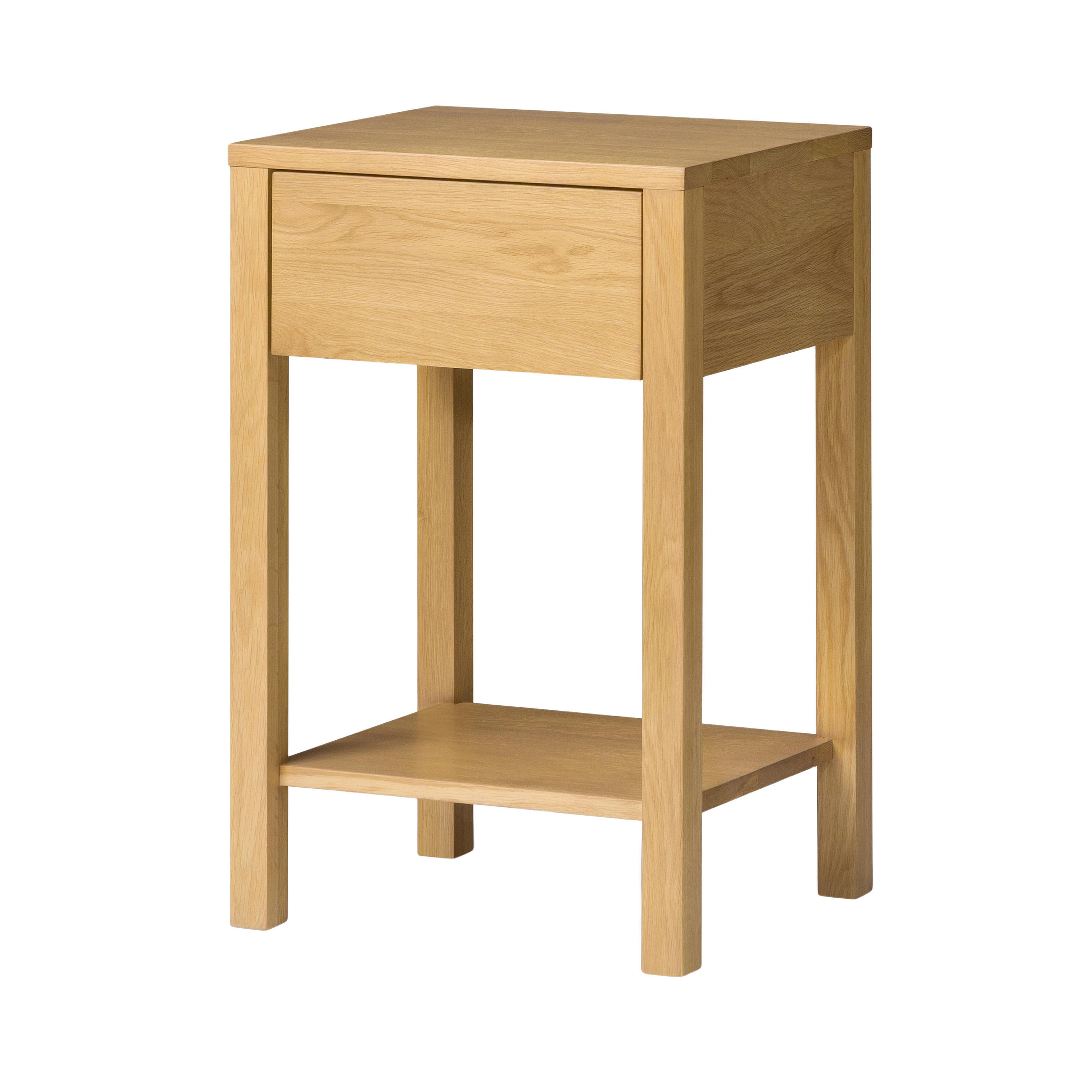 NACHTTISCH Tommy, Eiche, 35/40/57 cm - Beige, Holz (40/61/35cm) - WOODEK