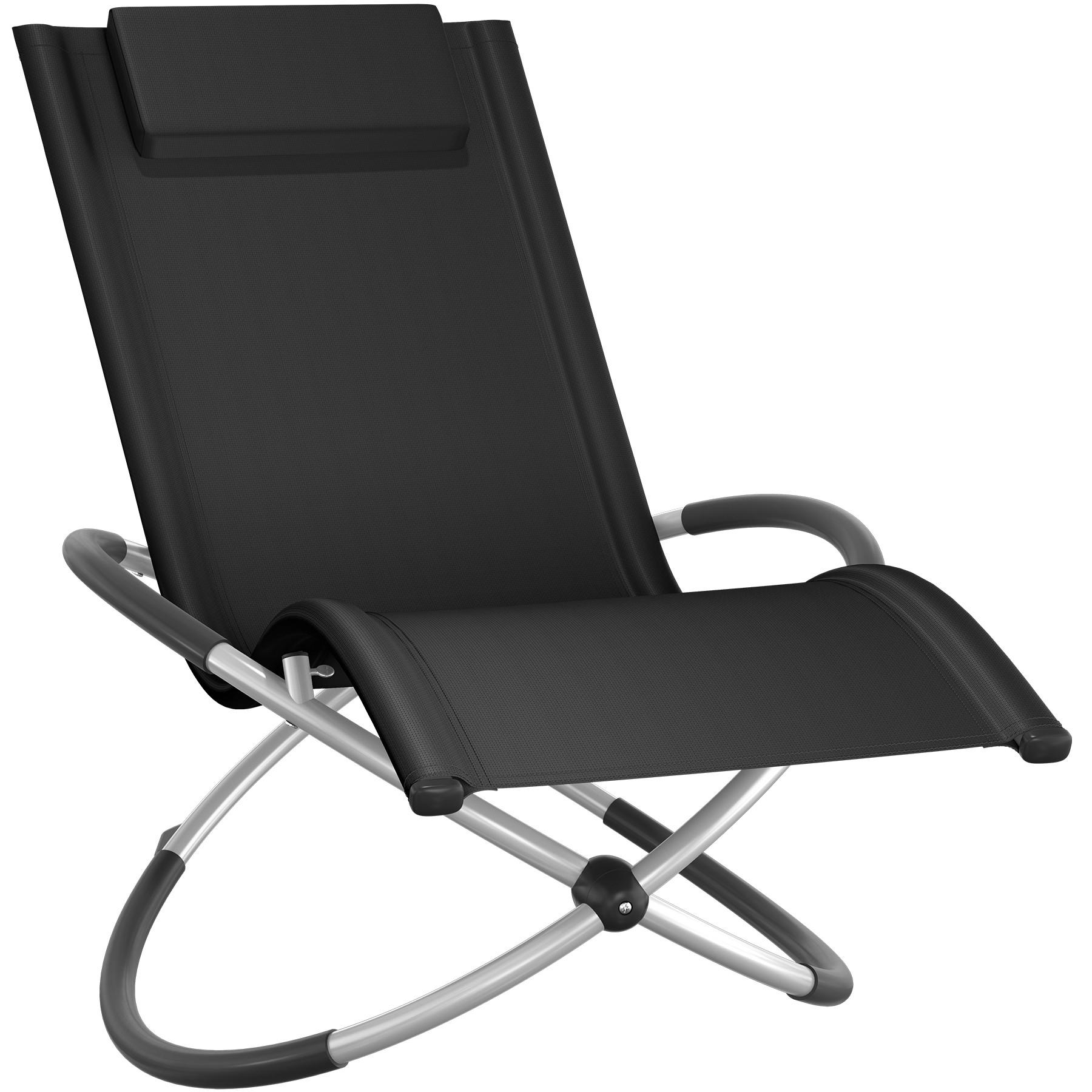 SONNENLIEGE Paulina,150 x 73 x 93 cm,schwarz - Schwarz, Metall (73/93/150cm) - tectake