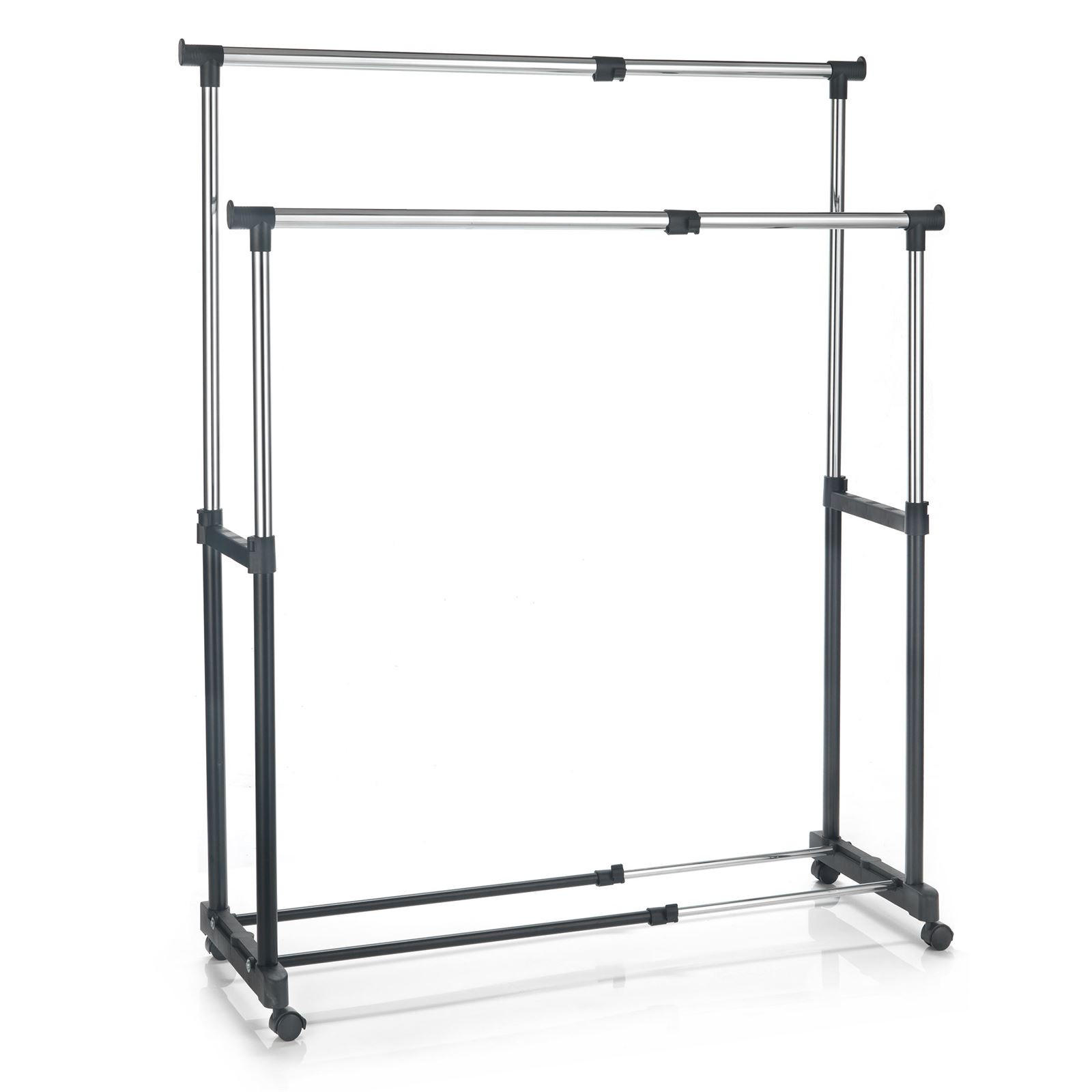 GARDEROBENWAGEN CASA - Schwarz, Metall (82/89/43cm) - CARO-Möbel
