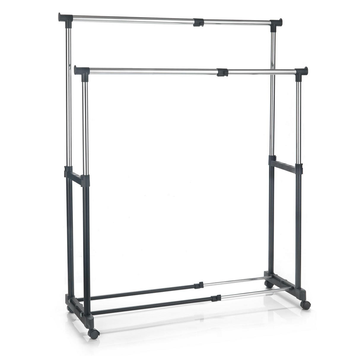 GARDEROBENWAGEN CASA - Schwarz, Metall (82/89/43cm) - CARO-Möbel