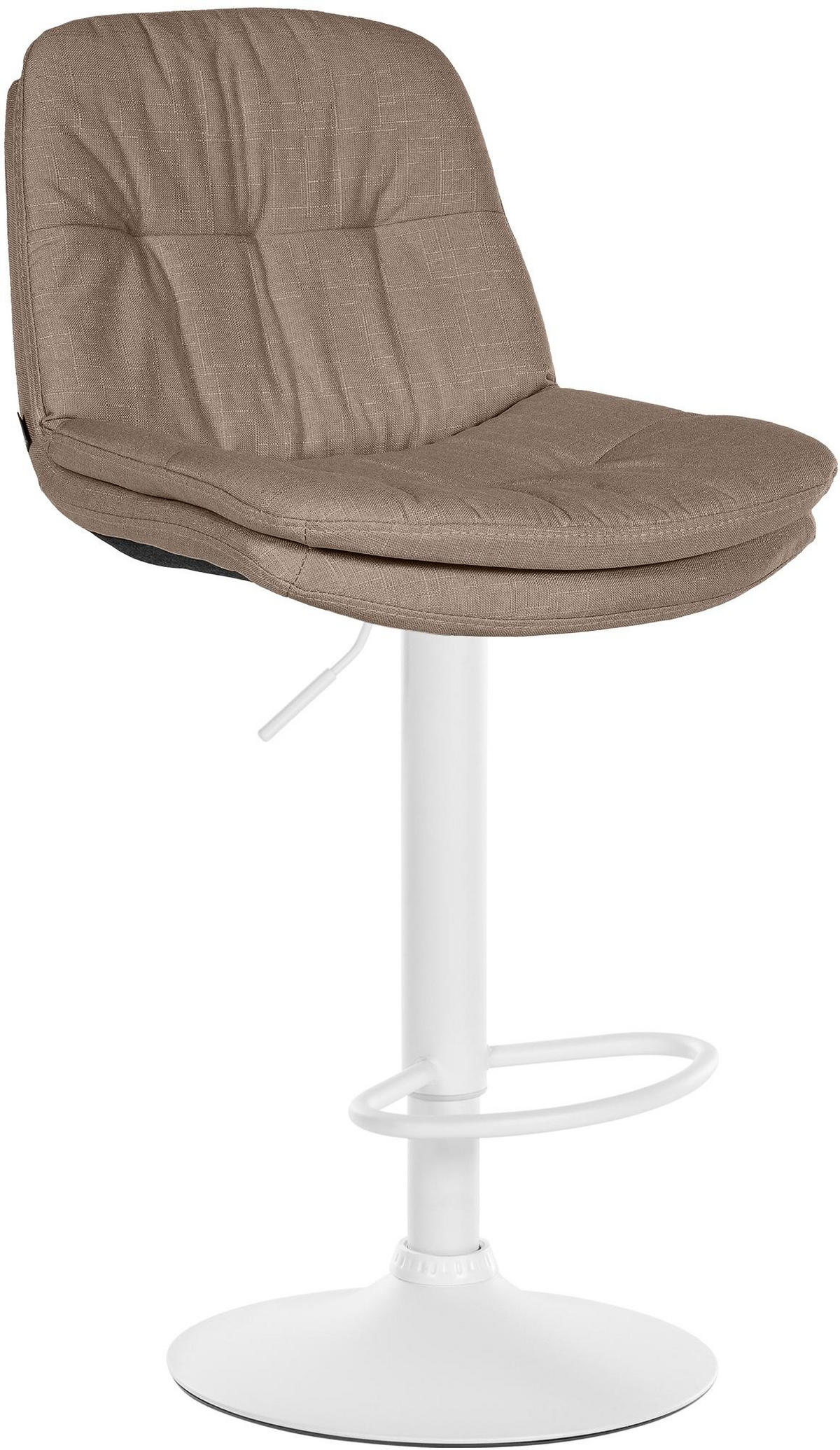 BARHOCKER Stoff taupe - Taupe/Schwarz, Textil (46/92/54cm) - CLP