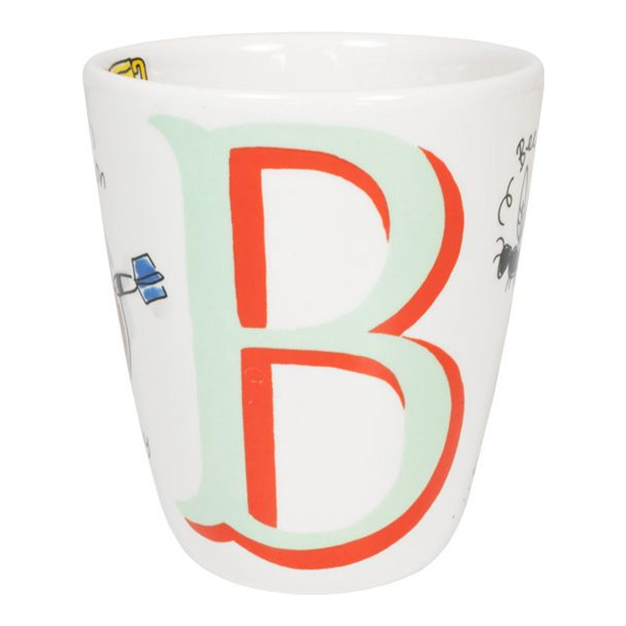 BECHER Liebesbrief B in Bunt - 350 ml - Multicolor, Keramik (0.35L) - Blond Amsterdam