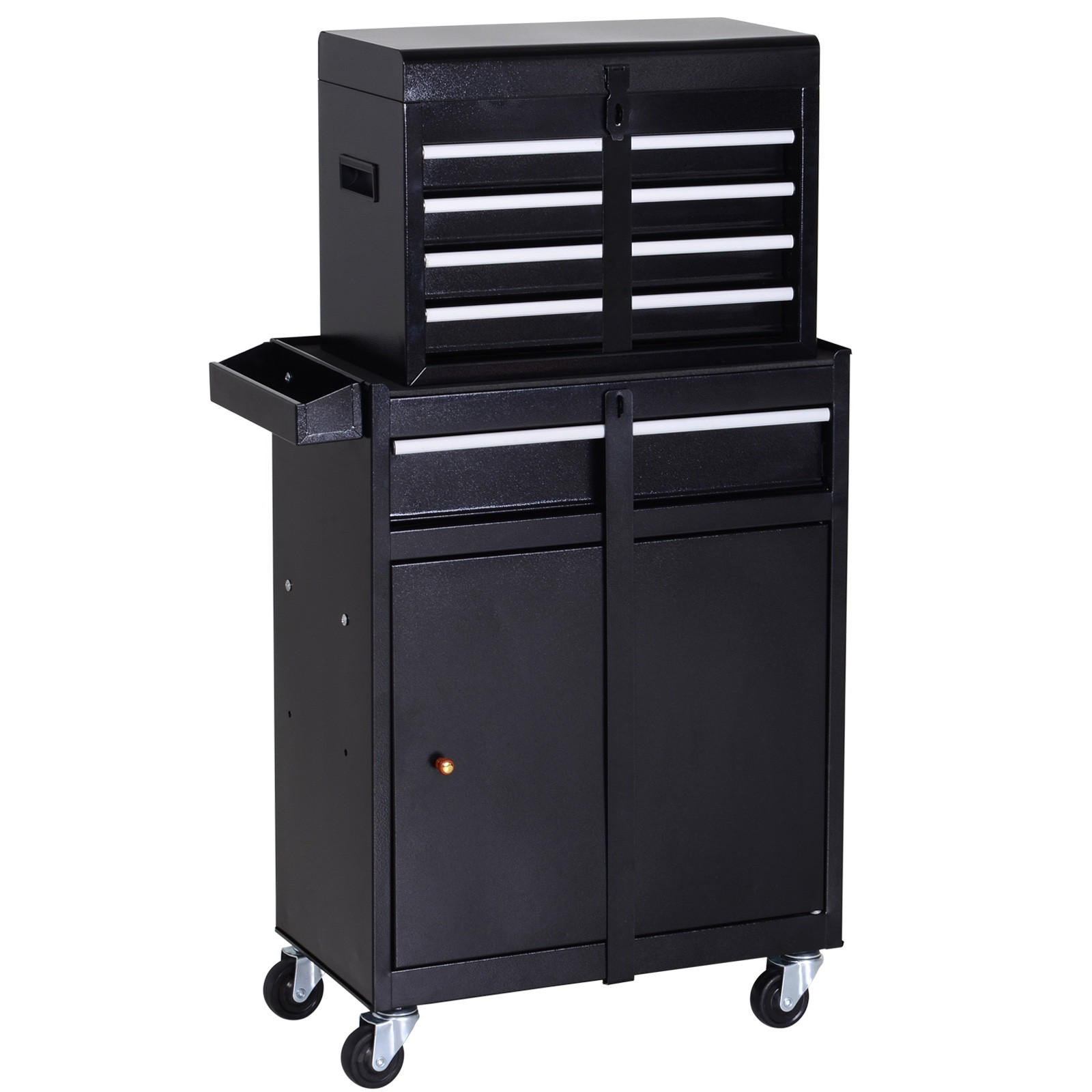 WERKSTATTWAGEN Werkzeugschrank - Schwarz, Metall (28/104.5/60cm) - DURHAND