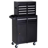 WERKSTATTWAGEN Werkzeugschrank - Schwarz, Metall (28/104.5/60cm) - DURHAND