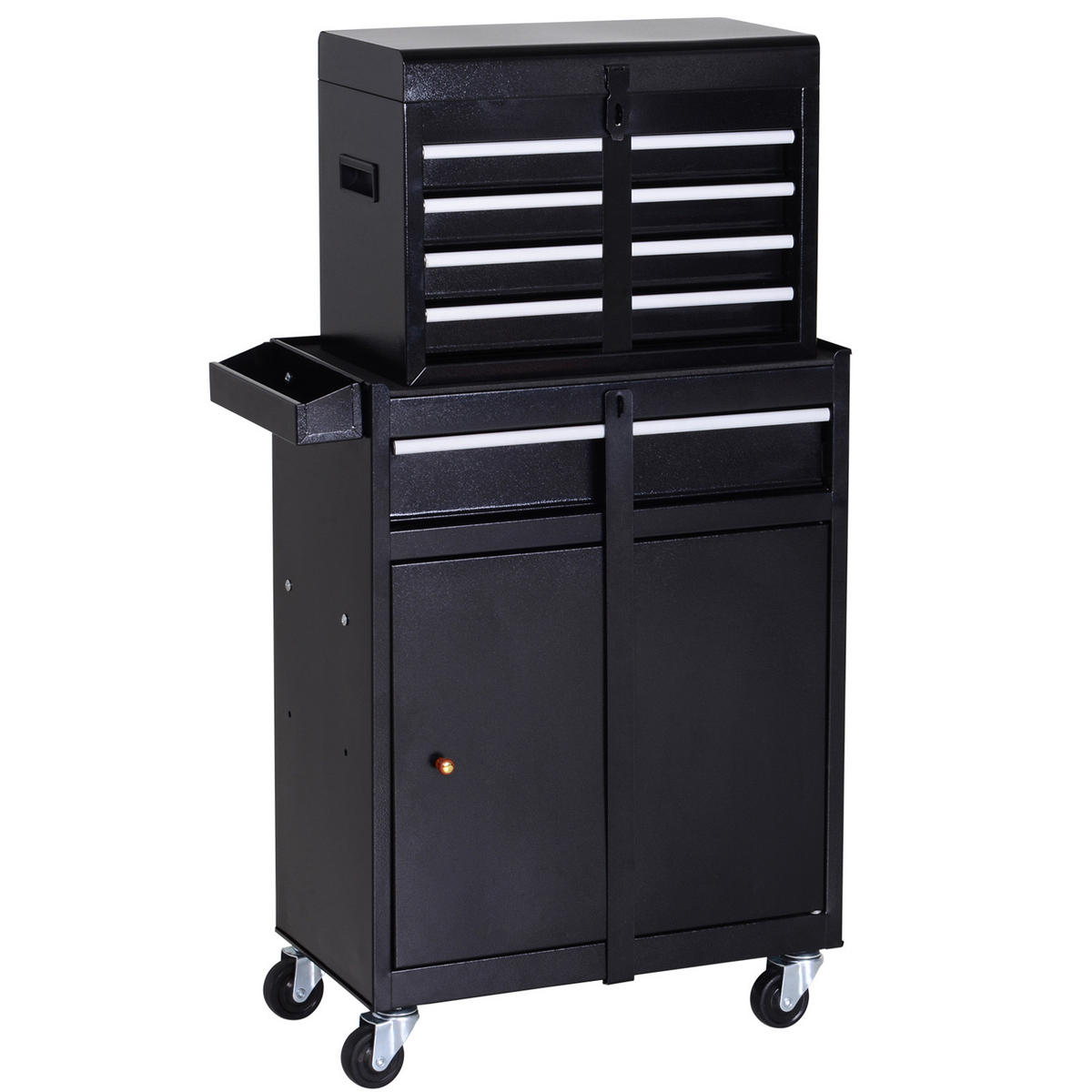 WERKSTATTWAGEN Werkzeugschrank - Schwarz, Metall (28/104.5/60cm) - DURHAND