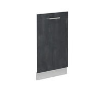 GESCHIRRSPÜLBLENDE R-Line Schwarz Beton 45 cm ohne Arbeitsplatte - Schwarz/Weiß, Holzwerkstoff (45/81.8/1.6cm) - Vicco