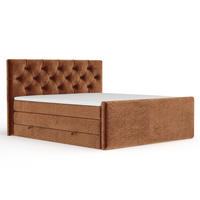 BOXSPRINGBETT Hugo Kupferfarbe 180/200 cm - Schwarz/Kupferfarben, Holz/Holzwerkstoff (180/200cm) - Maison de Reve