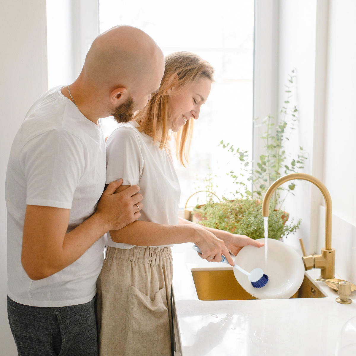 6xSPÜLBÜRSTE - Blau, Kunststoff - Relaxdays