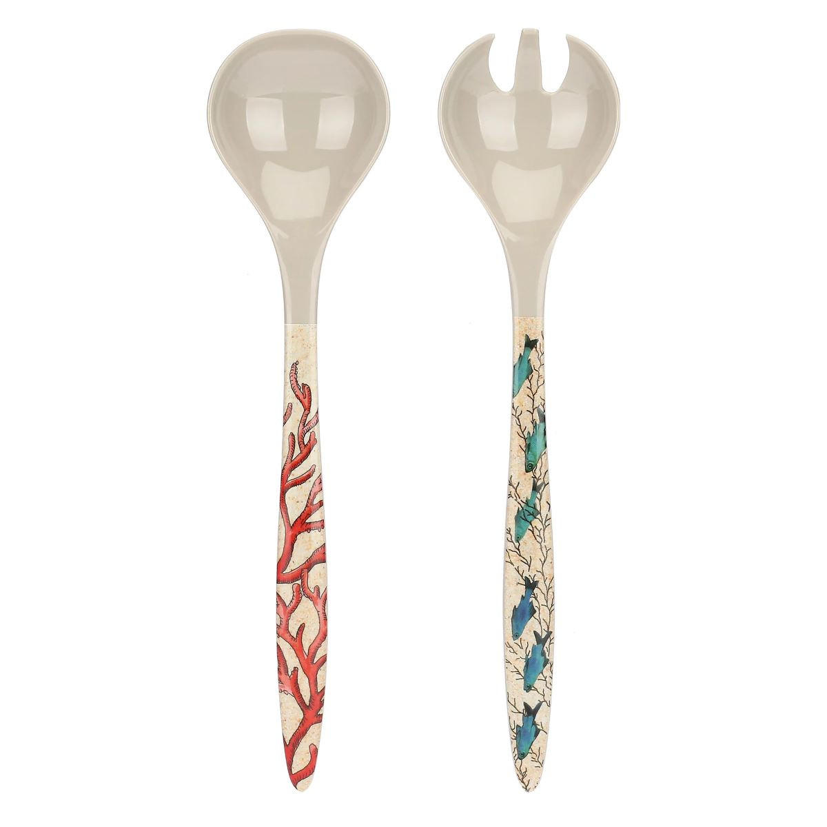 SALATBESTECK 29 x 7 cm Sea Life - Multicolor, Kunststoff (24.5cm)