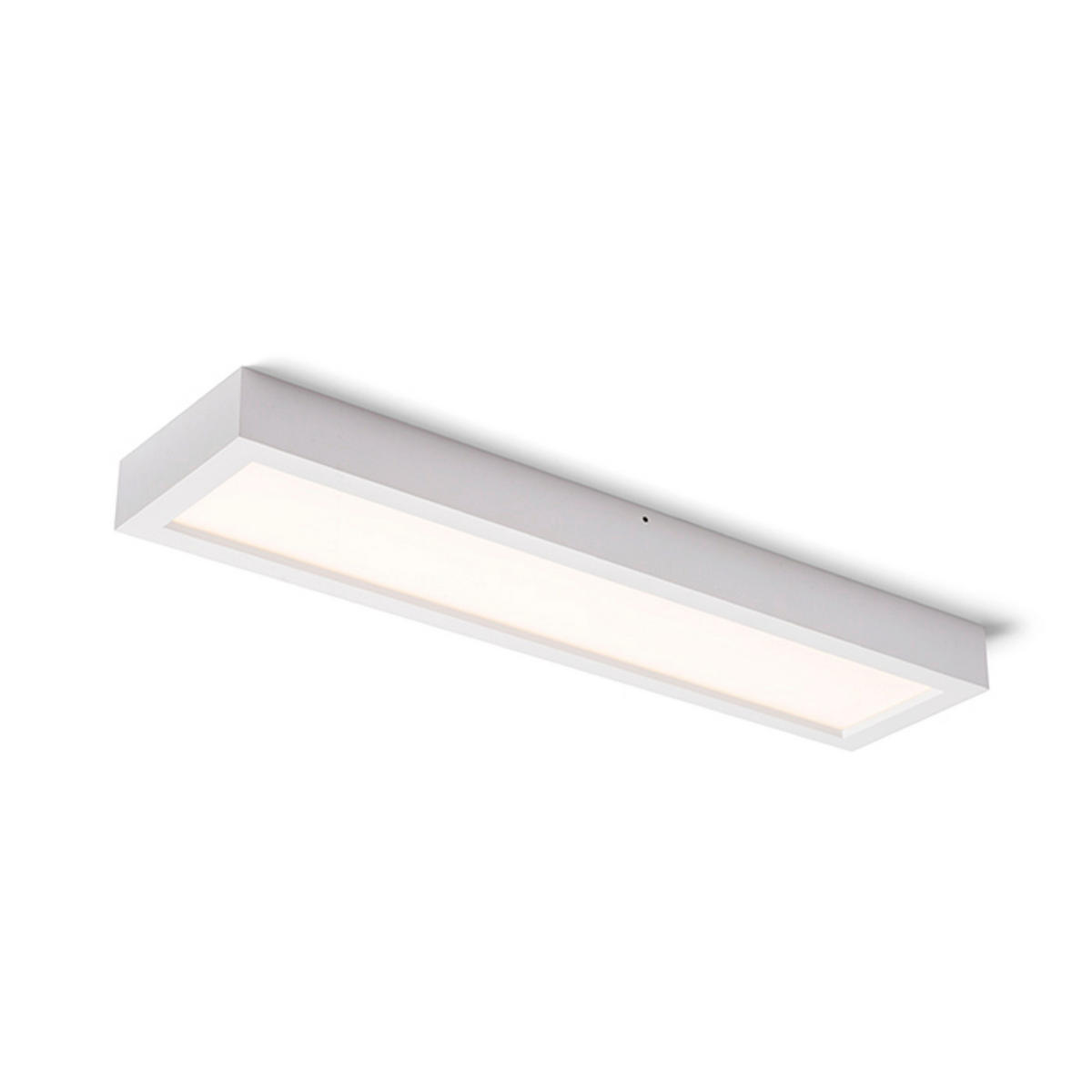 DECKENLEUCHTE STRUCTURAL LED 60x15 Weiß 22 W - Weiß, Metall (60/15/5cm) - Rendl