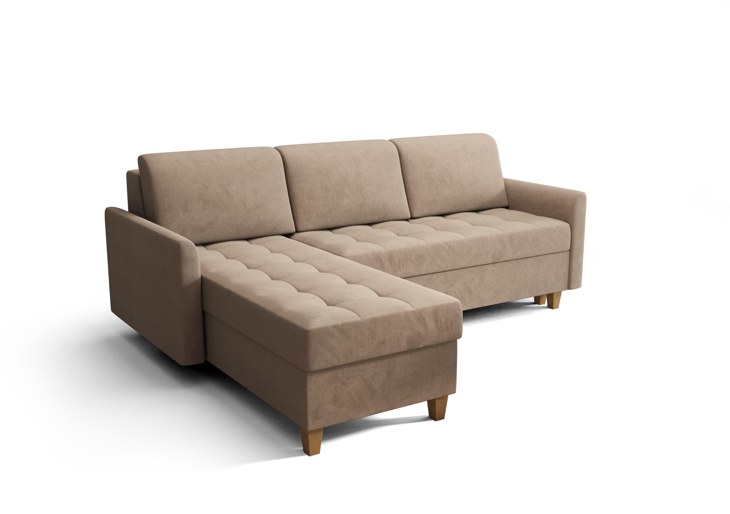 O-Sofa Ecksofa Beige 240x180 cm