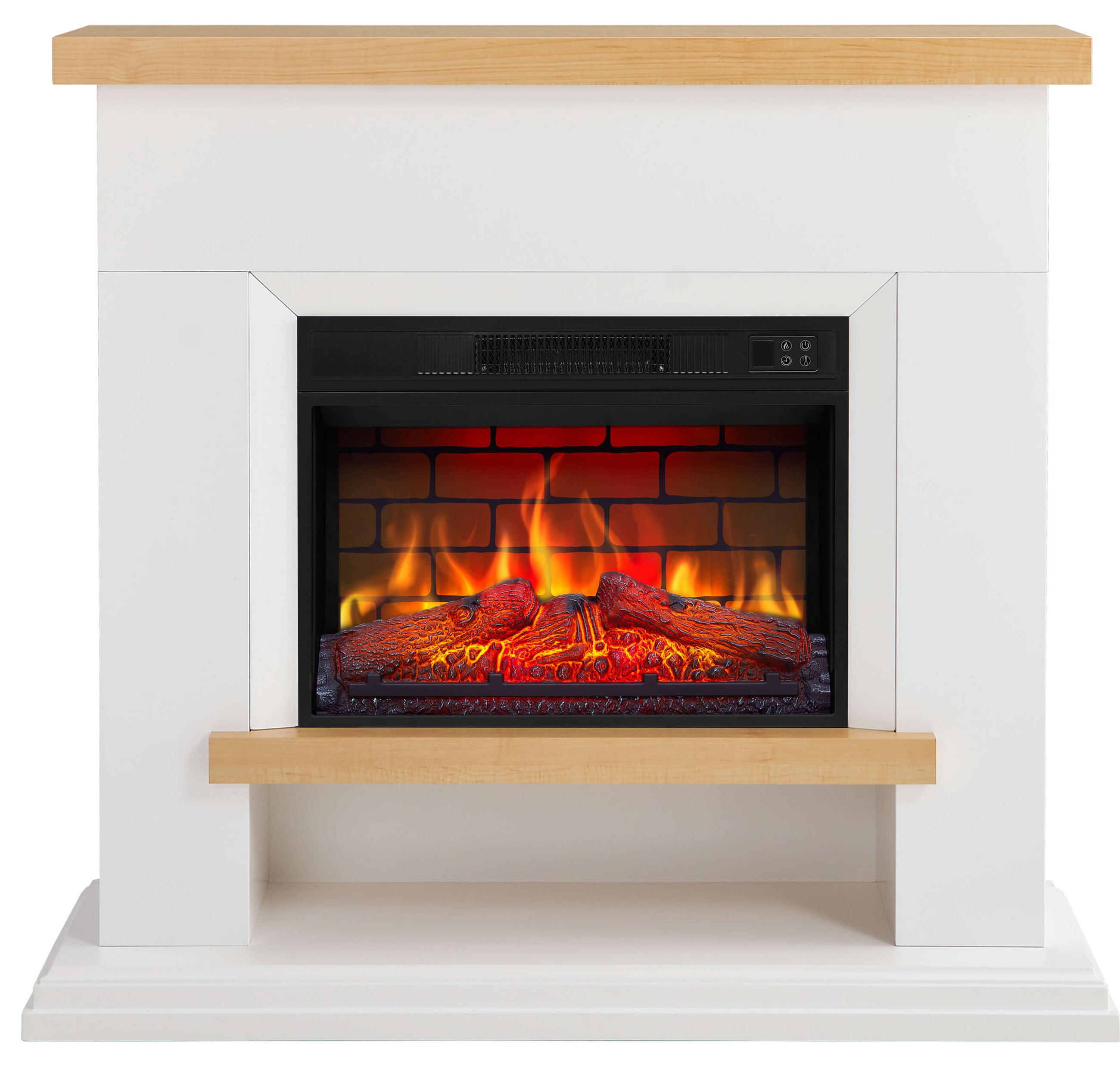 ArtiFlame Elektrokamin Weiß 114x104x31 cm