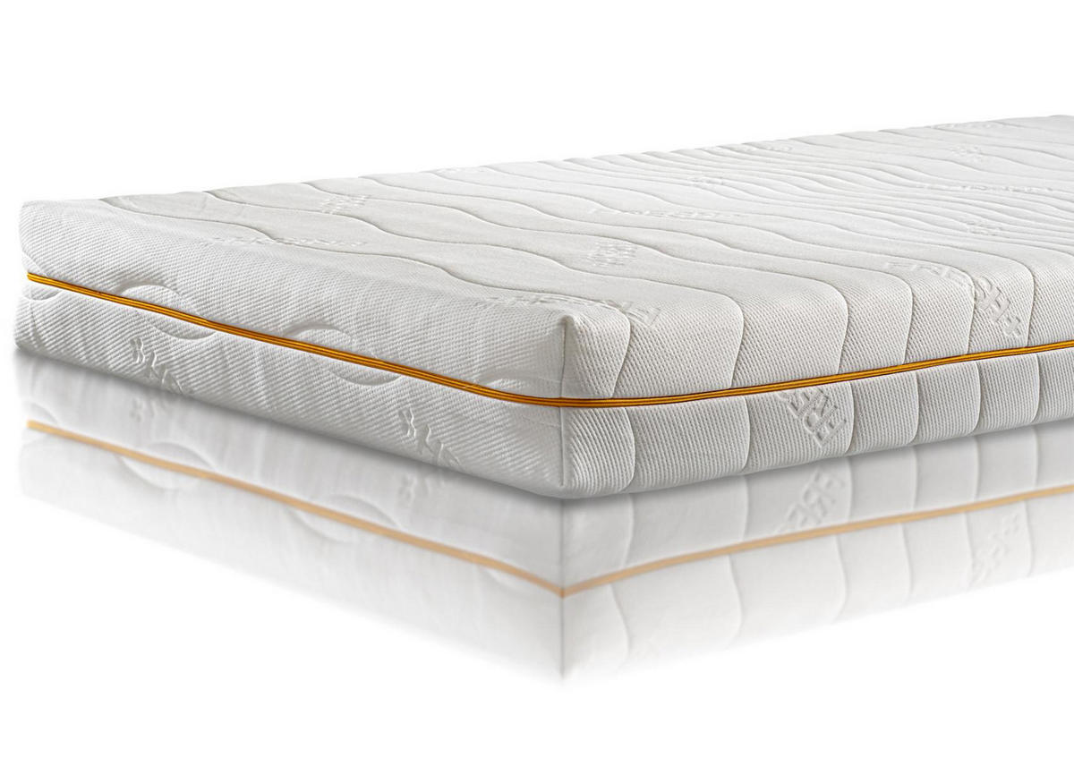 KALTSCHAUMMATRATZE Fresh Plus 90/200 cm 7 Zonen - Weiß, Textil (90/200cm) - Aileenstore