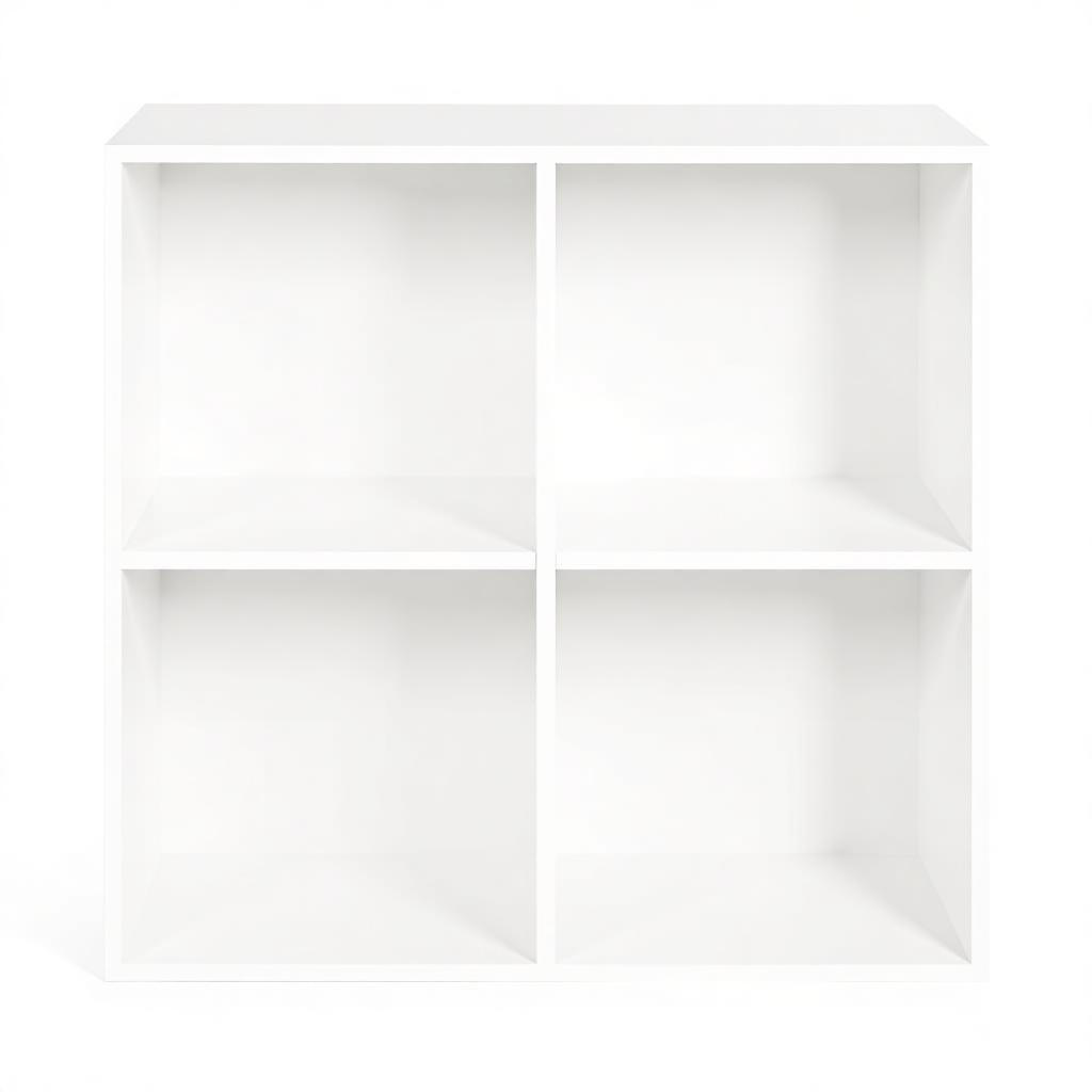 Pangivo Bücherregal Weiß 60x60x29.5 cm