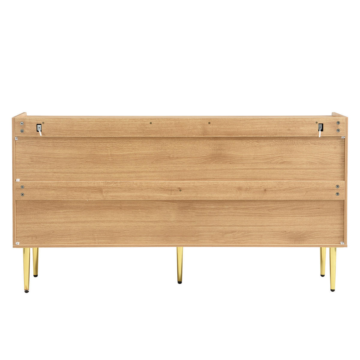 SIDEBOARD 140 cm in Natur Holzoptik mit 3D-Bogenfronten - Eiche San Remo/Naturfarben, Holzwerkstoff (140/75/38cm) - Urban Meuble
