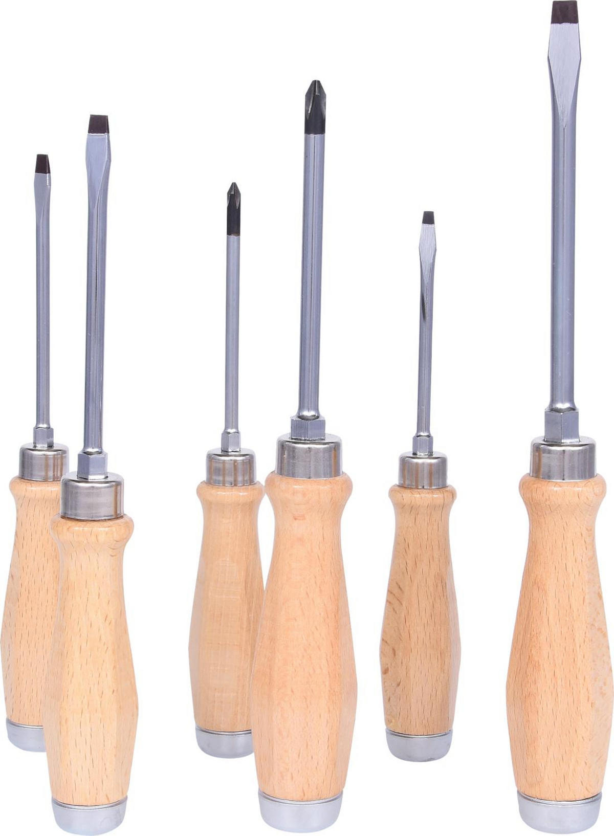 ERGOTORQUE WOODMAX SCHLAG-SCHRAUBENDREHER-SATZ, 6-TLG - Multicolor, Kunststoff/Metall (34/19/45cm) - KS Tools